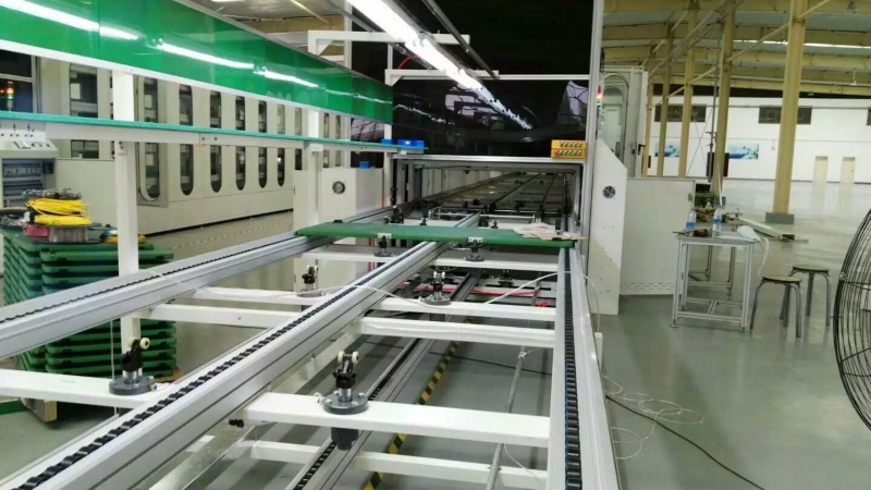 Double speed chain production line